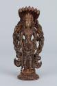 Vishnu with the King of Snakes, Shesha; Nepal; ca. 17th century; copper alloy; Rubin Museum of …