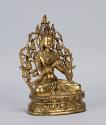 Vajradhara; Tibet; 18th century; gilt copper alloy with inlays of semiprecious stones; Rubin Mu…