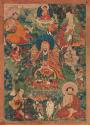 Arhat Ajita; Tibet; 18th century; pigments on cloth; Rubin Museum of Art; gift of the Shelley &…