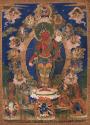 Red Avalokiteshvara; Nepal or Tibet; 1871; pigments on cloth; Rubin Museum of Art; C2005.29.1 (…