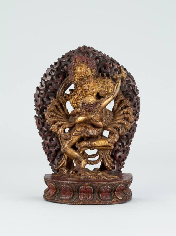 Hevajra; Tibet; 19th-20th century; wood; Rubin Museum of Art; gift of Shelley and Donald Rubin;…