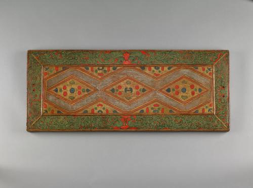 Book cover; Tibet; 13th century; wood with pigments; Rubin Museum of Art; C2006.27.1 (HAR 65641…