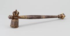 Ritual Hammer; China; Ming Dynasty, Yongle Period, (1403-1424); iron, gold, and silver; Rubin M…