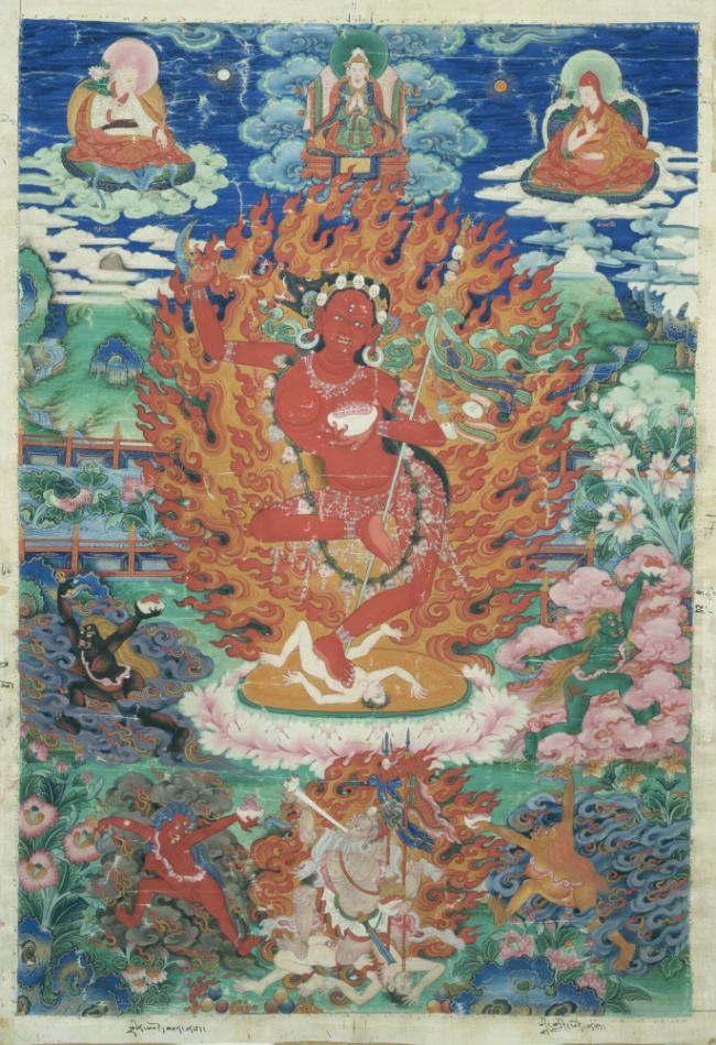 Vajravarahi; Tibet; 20th century; pigments on cloth; Rubin Museum of Art; C2006.34.1 (HAR 65631…
