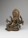 Vasudhara, Goddess of Abundance; Nepal; 17th century; gilt copper alloy; Rubin Museum of Art; C…