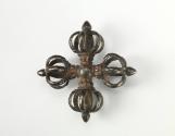 Double Vajra; Tibet; 20th century; metalwork; Rubin Museum of Art, gift from the Collection of …