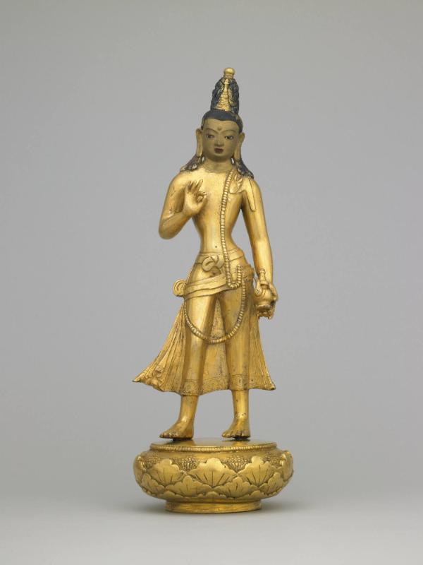 Maitreya, Buddha of the Future; After a model by Zanabazar (1635–1723); Mongolia; 19th century;…