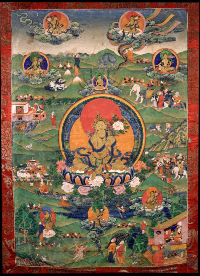 Tara Protecting from the Eight Fears; Kham Province, Eastern Tibet; 19th century; pigments on c…
