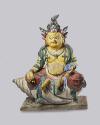 Yellow Jambhala; Tibet; 17th century; clay with pigments; Rubin Museum of Art; C2006.64.1 (HAR …