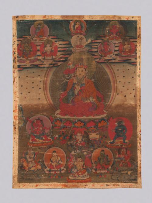 Padmasambhava; Kham Province, Eastern Tibet; 19th century; pigments on cloth; Rubin Museum of A…