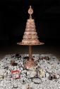Tsherin Sherpa (b. 1968, Kathmandu, Nepal); Wish-fulfilling Tree; 2016; bronze cast mandala, fo…