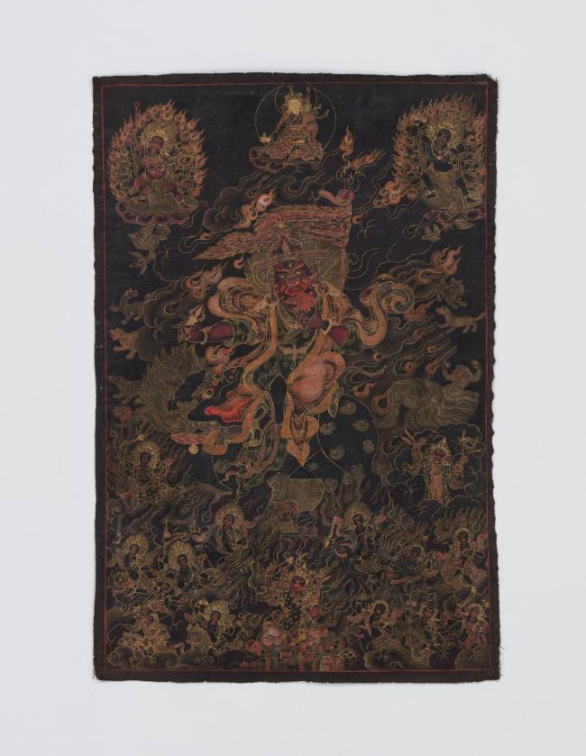 Dorje Lekpa; Kham province, eastern Tibet; 19th century; pigments on cloth; Rubin Museum of Art…