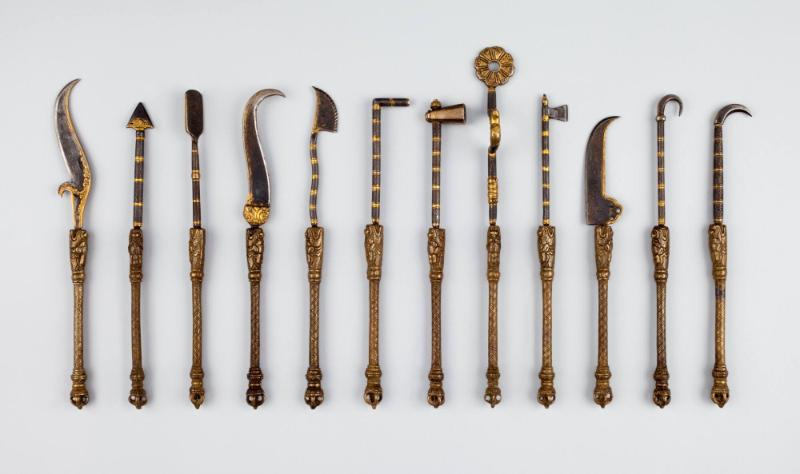 Medical Instruments; Tibet; date unknown; metalwork; Rubin Museum of Art, gift of Arnold Lieber…