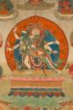 Central detail of Heruka (Lama Gongdu cycle); Kham Province, Eastern Tibet; 19th century; pigme…