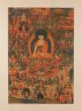 Life Story of Buddha Shakyamuni; Tibet; 19th century; pigments on cloth; Rubin Museum of Art, g…
