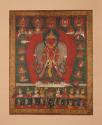 Red Avalokiteshvara or Bunga Dya; Nepal; dated by inscription, 1818; pigments on cloth; Rubin M…
