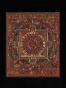 Mandala of Chakrasamvara; Tibet; 14th-15th century; pigments on cloth; Rubin Museum of Art, gif…