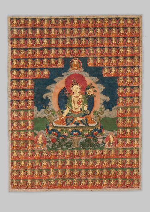 White Tara; Tibet; 18th century; pigments on cloth; Rubin Museum of Art; gift of Shelley and Do…