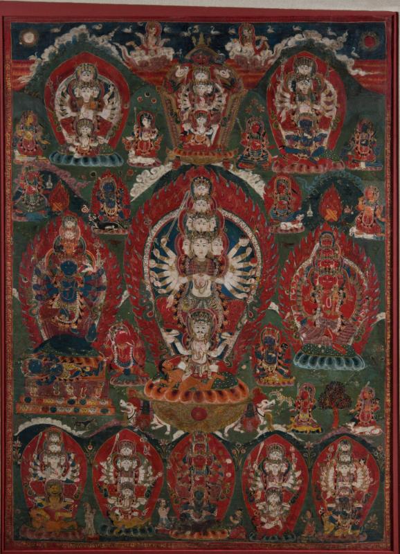 Siddhi Lakshmi; Nepal; dated by inscription, 1796; pigments on cloth; Rubin Museum of Art; C200…